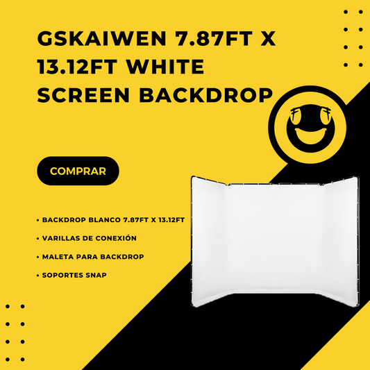 Exploring the GSKAIWEN 7.87ft x 13.12ft White Screen Backdrop